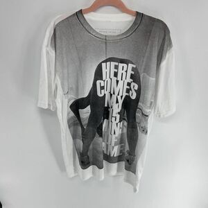 Prince Peter My 15 Minutes of Fame Graphic White Short Sleeve T-shirt Womens XL